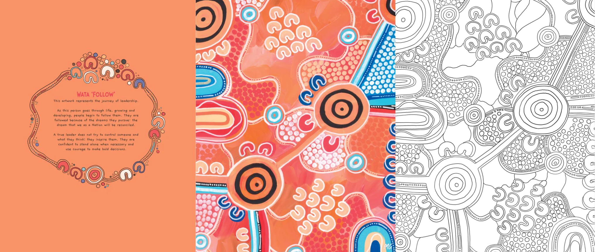 Merindah-Gunya Lakes Press Aboriginal Colouring in Book Bayley Mifsud