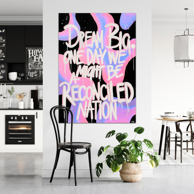 Merindah-Gunya Dream Big II Canvas Print