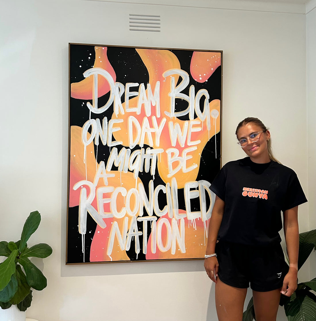 Merindah-Gunya Dream Big I Canvas Print