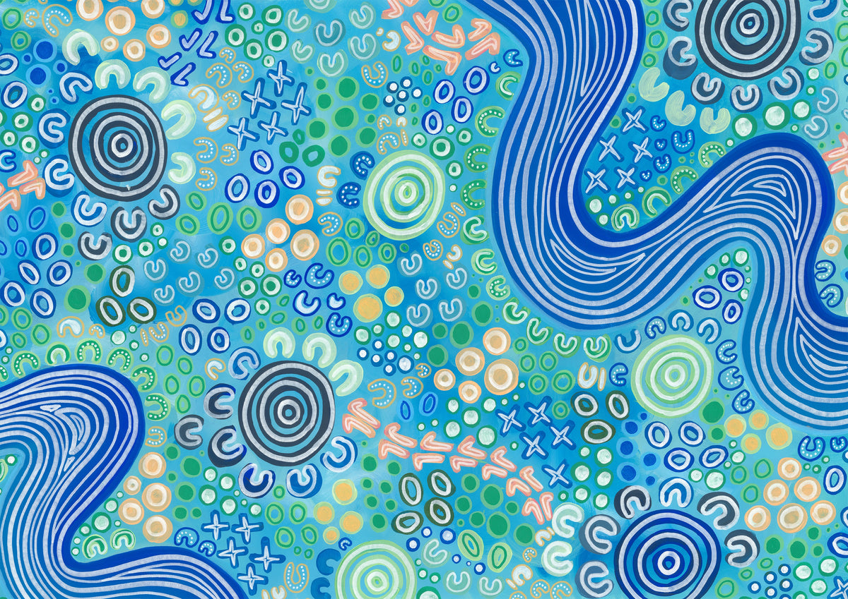 Gunya Merindah-Gunya Bunurong Country I Fine Art Print – Merindah-Gunya Art