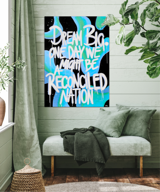 Merindah-Gunya Dream Big III Canvas Print