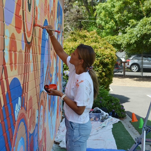 Aboriginal Mural, Merindah-Gunya, Bayley Mifsud, Brighton Beach Primary