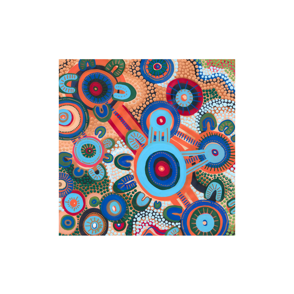 Gunya Merindah-Gunya Tirrike 'Happiness and Hope' – Merindah-Gunya Art
